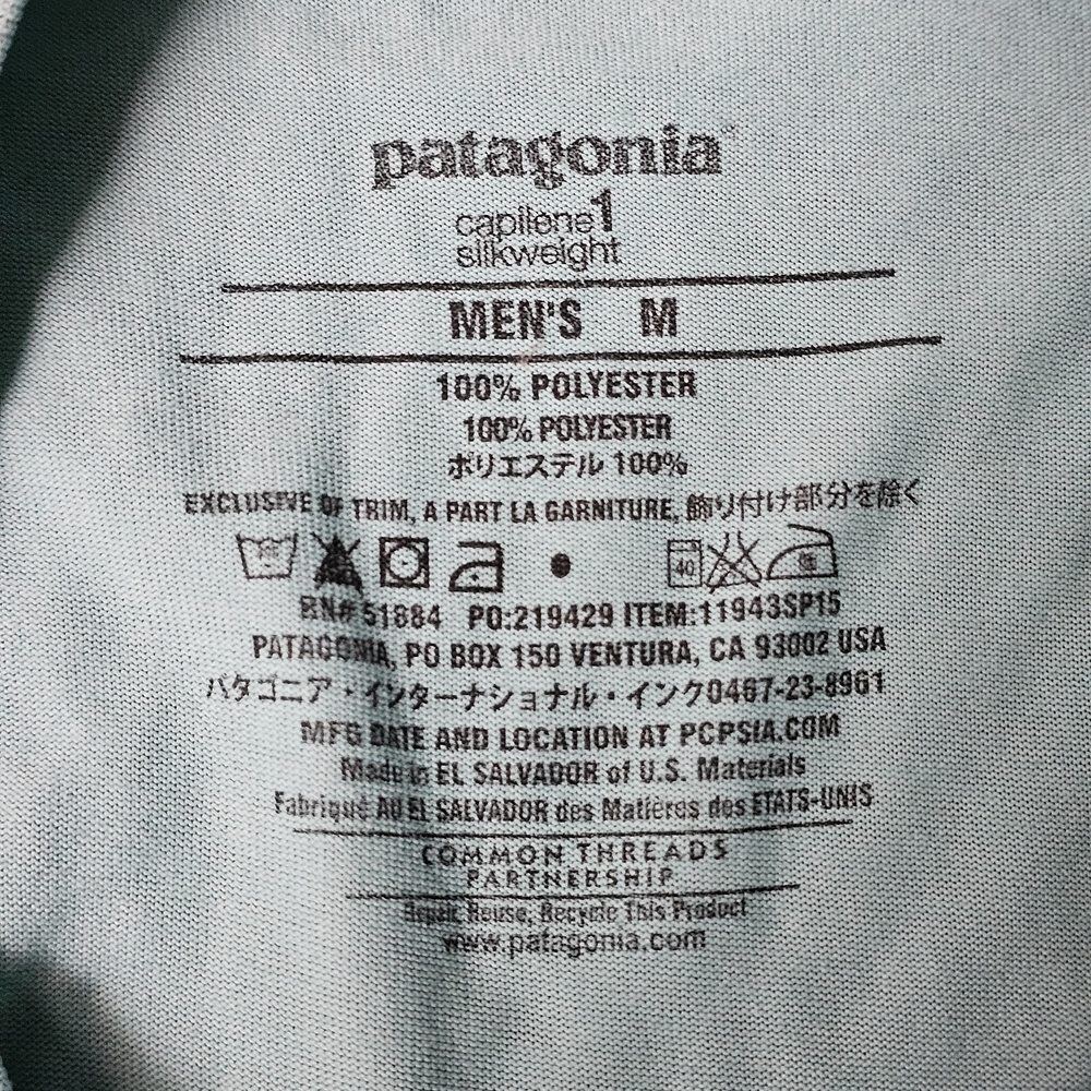 Patagonia Men's Teal Long Sleeve Shirt - Picture 4 of 5